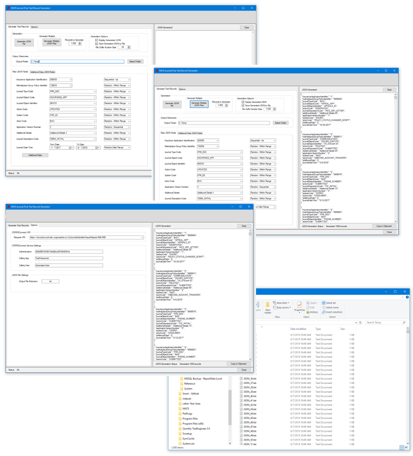 JSON Test Record Generator Tool