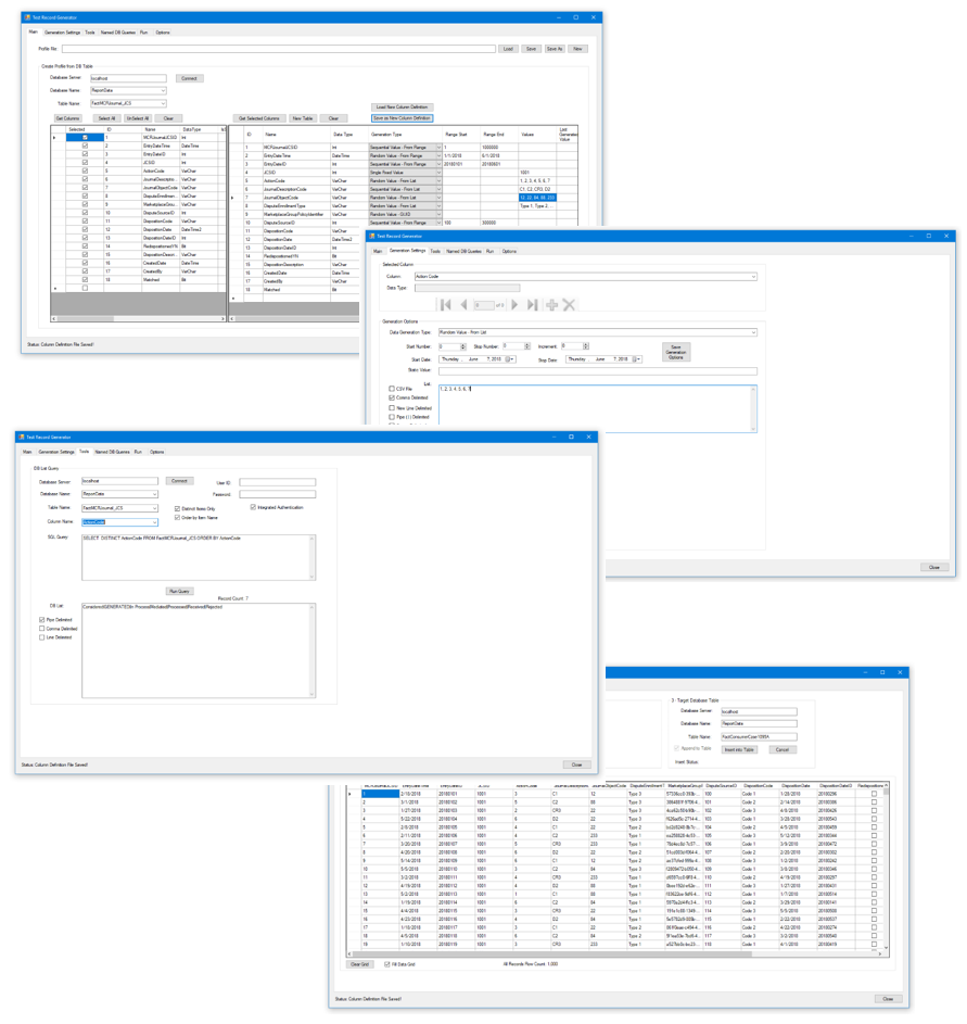 Test Record Generator Tool