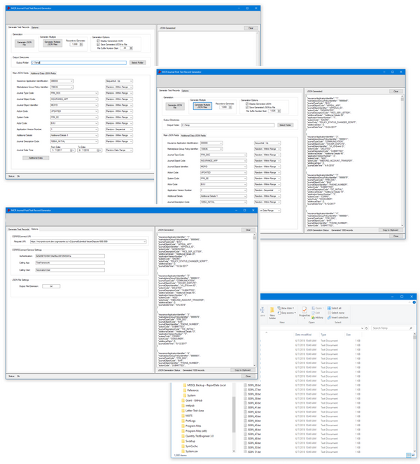 JSON Test Record Generator Tool